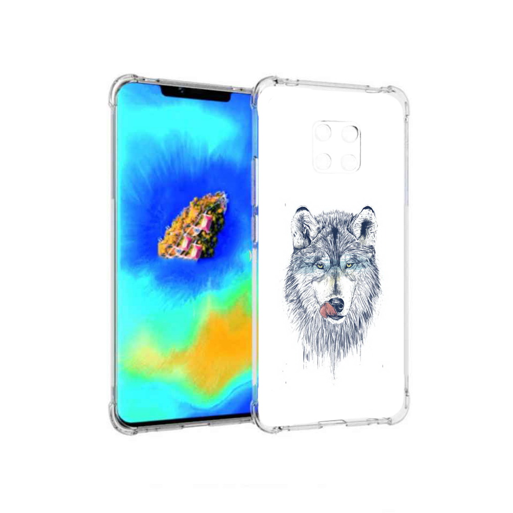 

Чехол MyPads голодгый волк для Huawei Mate 20 Pro, Прозрачный, Tocco