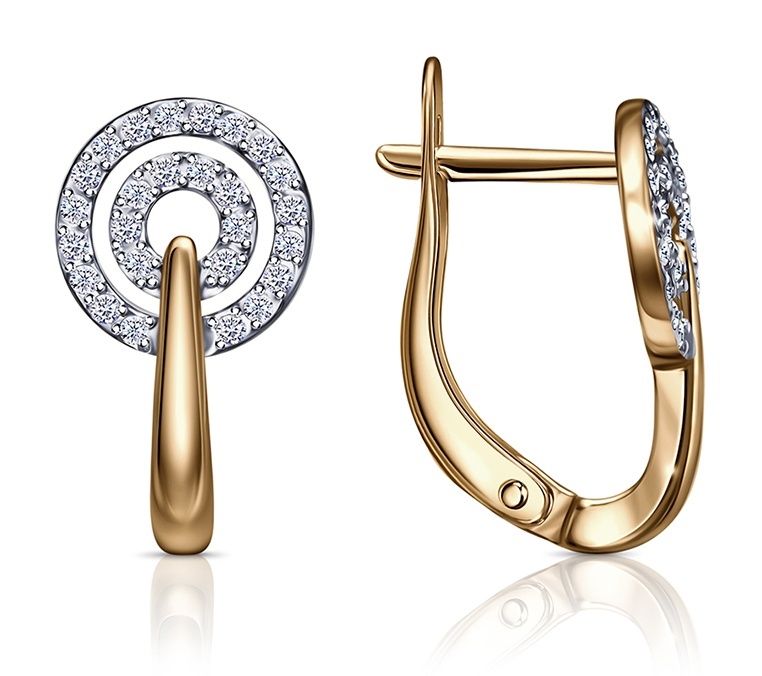 

Серьги из серебра Kari Jewelry 222491, фианит, 222491