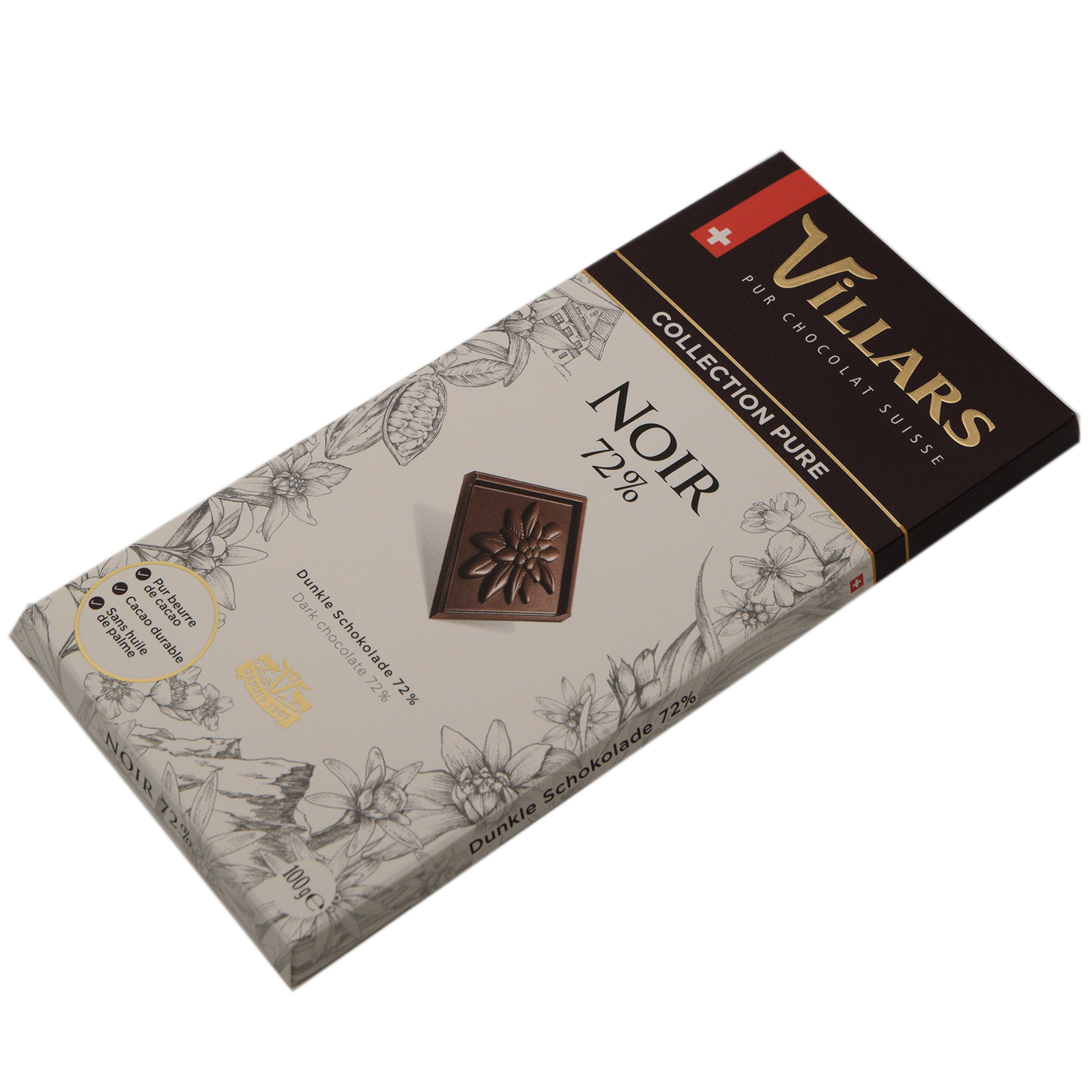 Шоколад Villars горький 72% 100 г