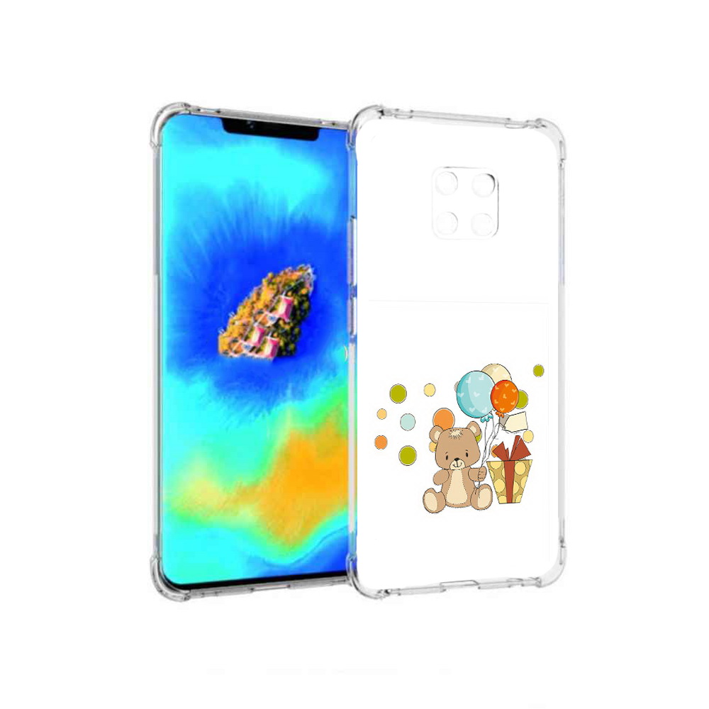 

Чехол MyPads медвеженок с подарком для Huawei Mate 20 Pro, Прозрачный, Tocco