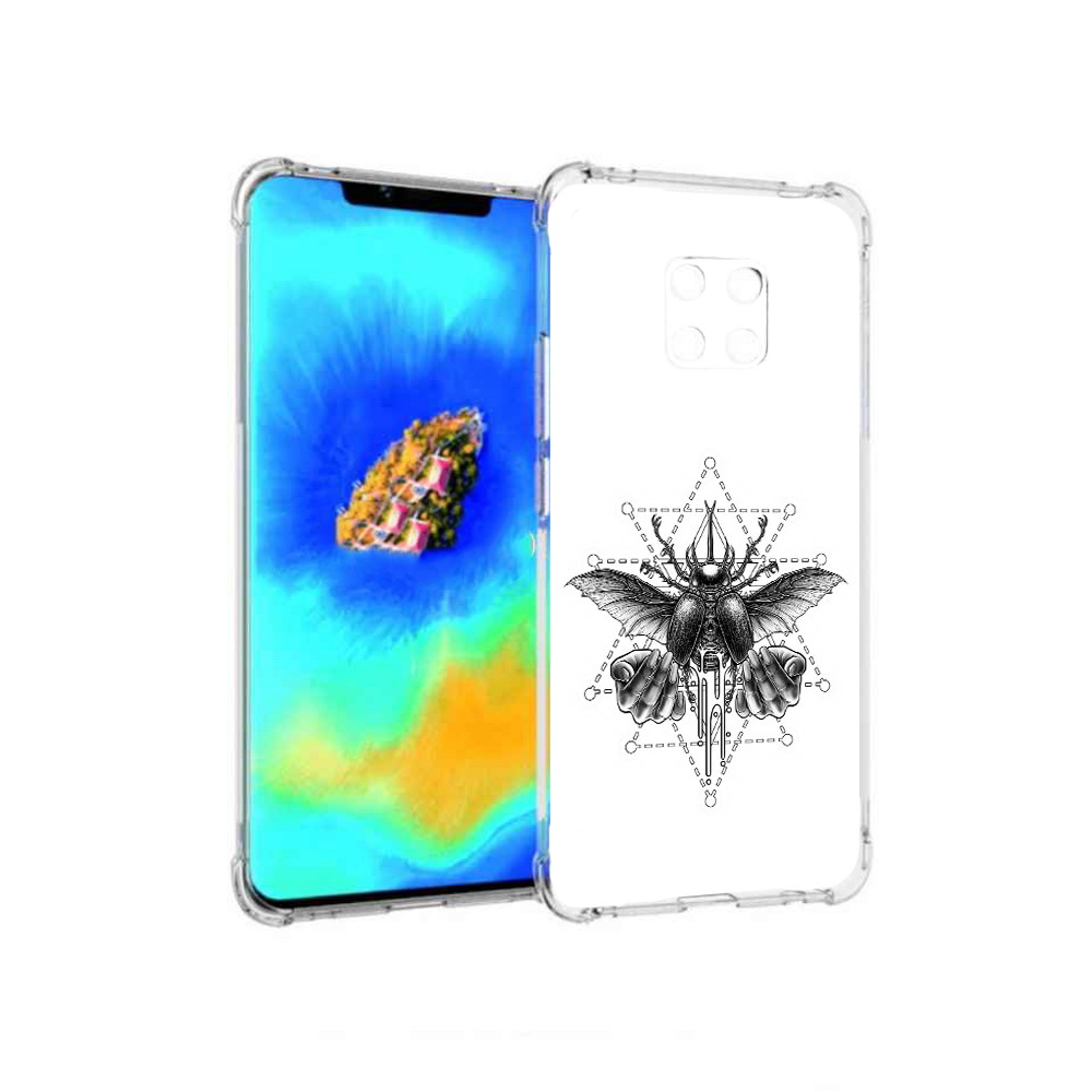 

Чехол MyPads скарабей для Huawei Mate 20 Pro, Прозрачный, Tocco