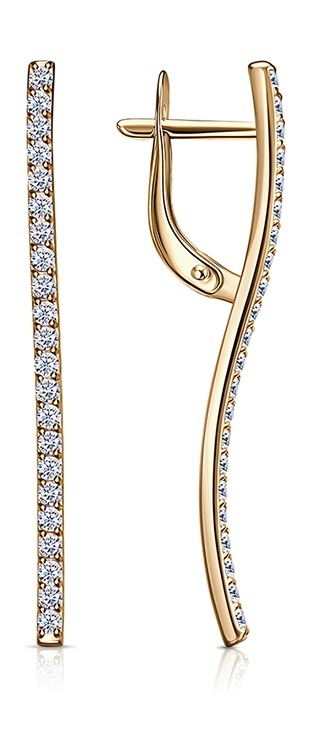 

Серьги из серебра Kari Jewelry 222486, фианит, 222486