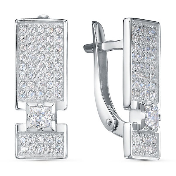 

Серьги из серебра Kari Jewelry 222163, фианит, 222163
