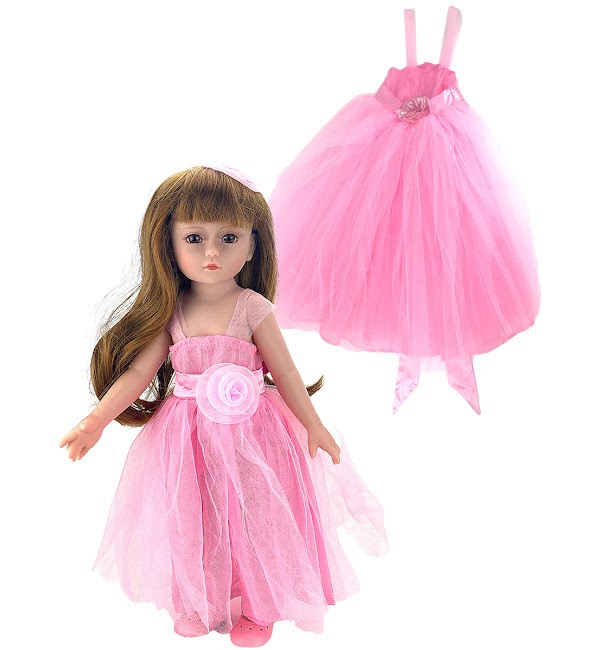 

Набор Город Игр Праздничное платье и кукла Anna De Wailly Dolls GN-9417/розовый-S