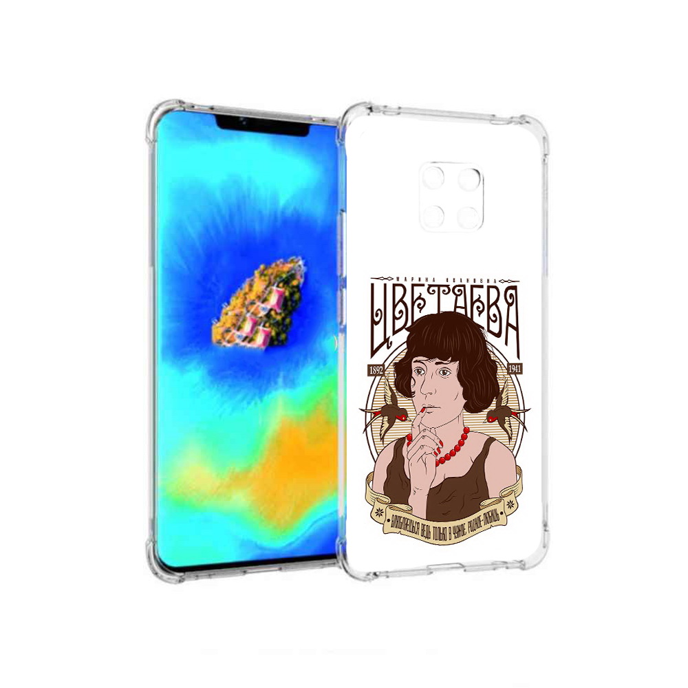 

Чехол MyPads Цветаева для Huawei Mate 20 Pro, Прозрачный, Tocco