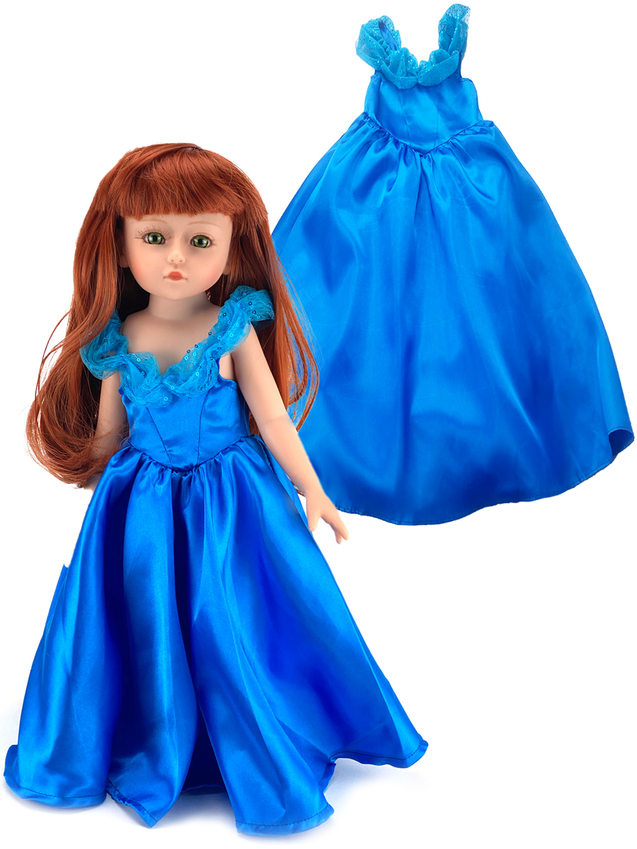 

Набор Город Игр Праздничное платье и кукла Anna De Wailly Dolls GN-9417/синий-S