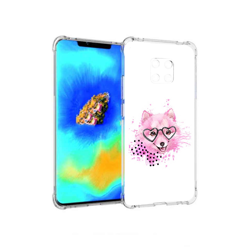 

Чехол MyPads розовый волченок для Huawei Mate 20 Pro, Прозрачный, Tocco