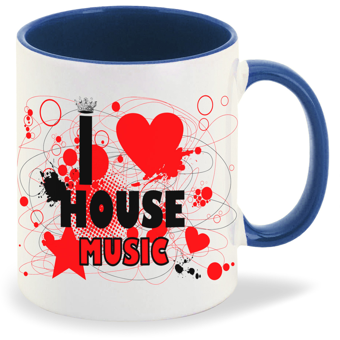 

Кружка CoolPodarok I love house music, I love house music