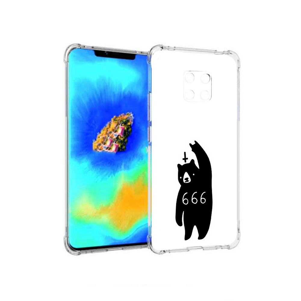 

Чехол MyPads медведь 666 для Huawei Mate 20 Pro, Прозрачный, Tocco