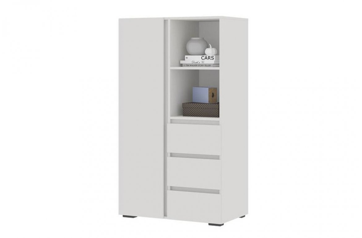 

Шкаф Стендмебель Хелен ШК 03, белый, 80.2x46x141.4 см, Хелен ШК 03