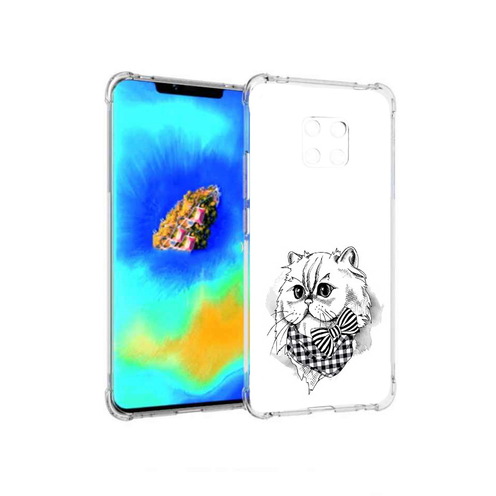 

Чехол MyPads нарисованная красивая кошечка для Huawei Mate 20 Pro, Прозрачный, Tocco