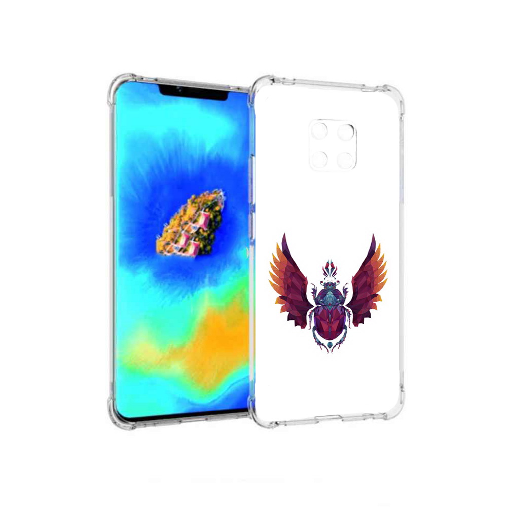 

Чехол MyPads алмазный скоробей для Huawei Mate 20 Pro, Прозрачный, Tocco