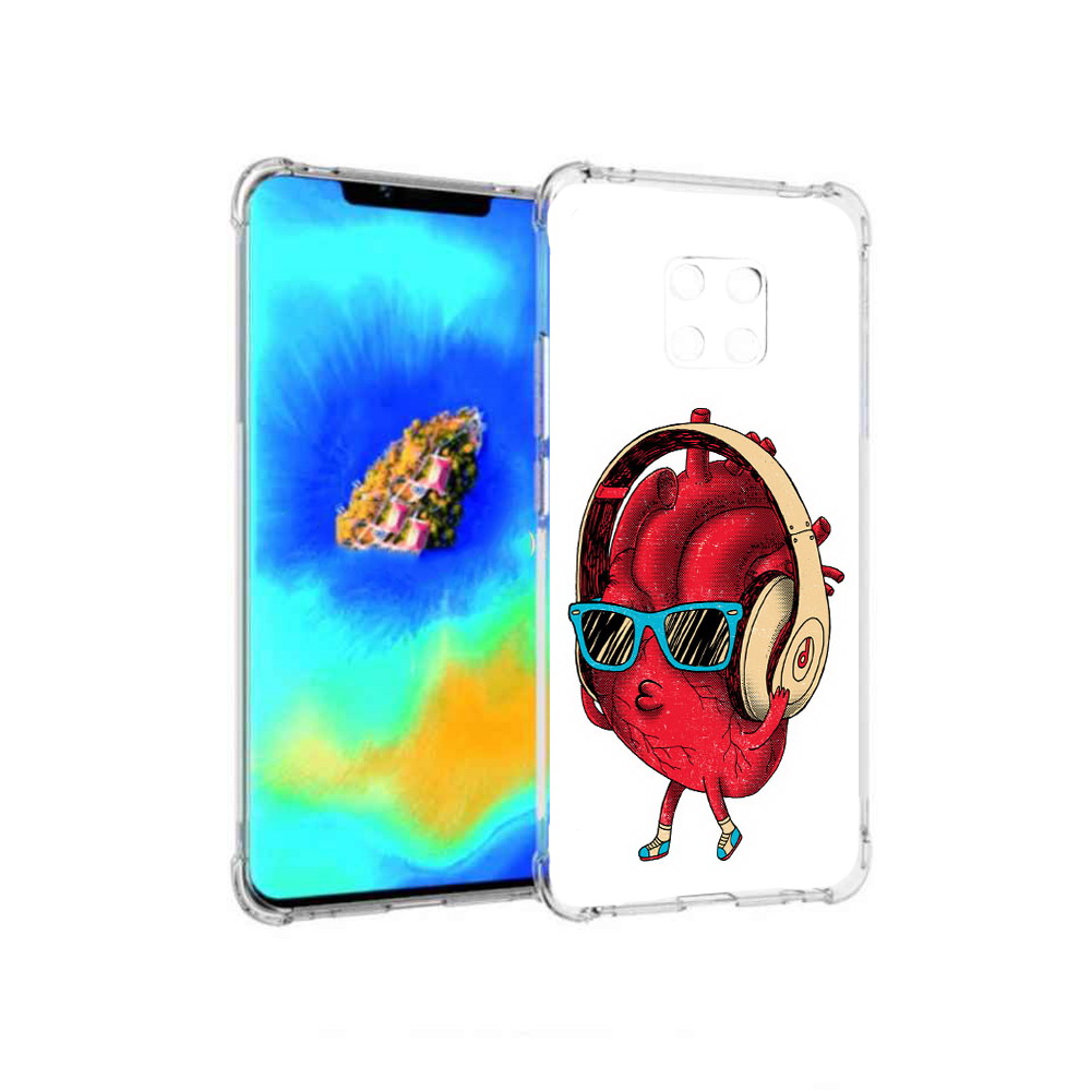 Чехол MyPads слушай сердце для Huawei Mate 20 Pro