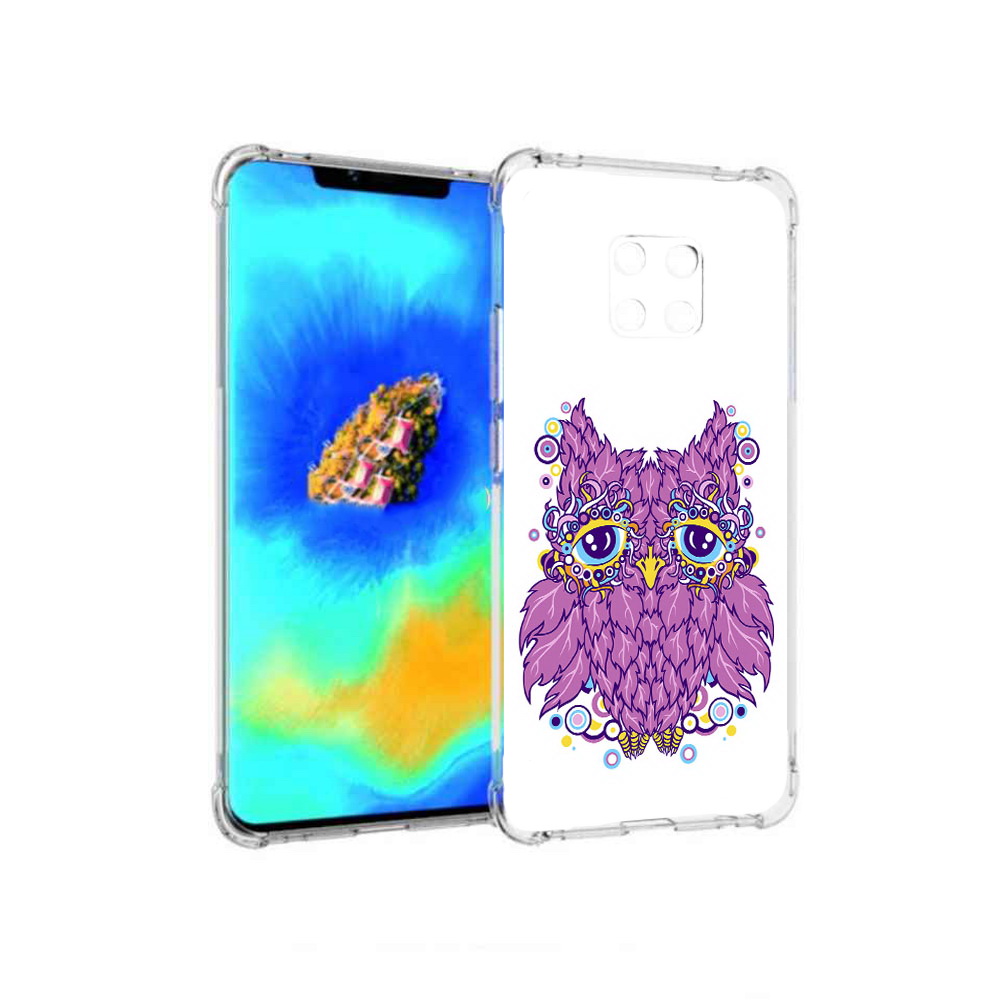 

Чехол MyPads Розовая сова для Huawei Mate 20 Pro, Прозрачный, Tocco