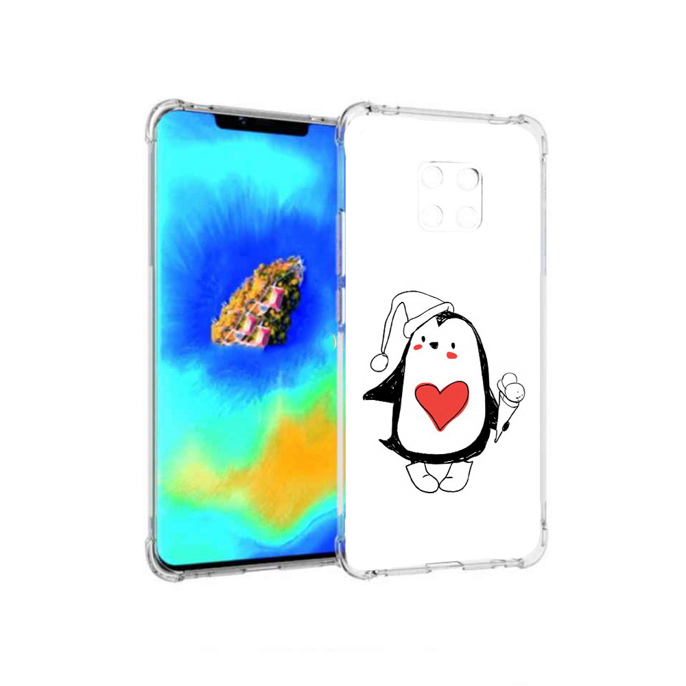 

Чехол MyPads Пингвин с мороженым для Huawei Mate 20 Pro, Прозрачный, Tocco