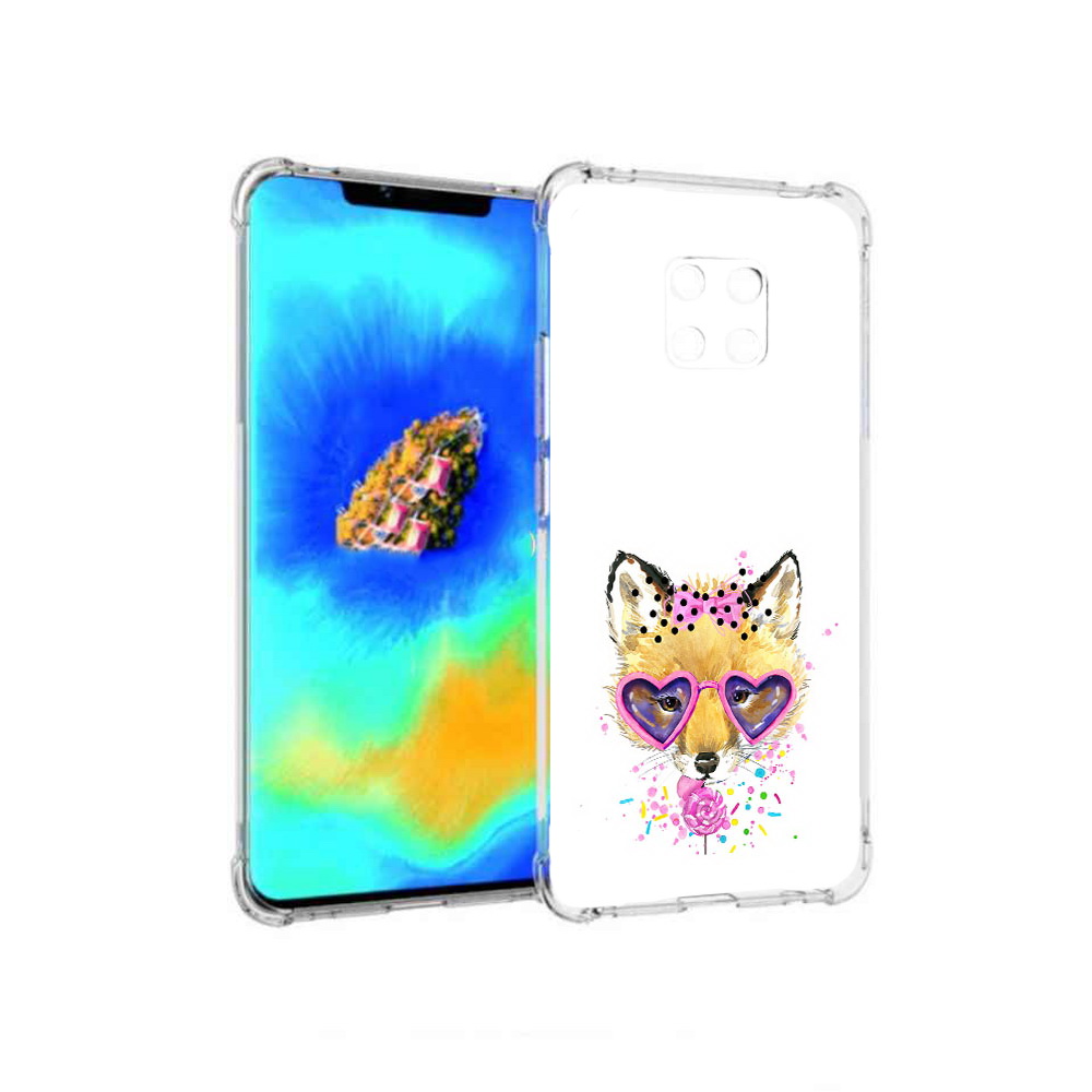 

Чехол MyPads лисенок с бантиком для Huawei Mate 20 Pro, Прозрачный, Tocco