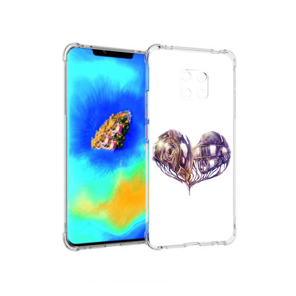 

Чехол MyPads сердце абстракция для Huawei Mate 20 Pro, Прозрачный, Tocco