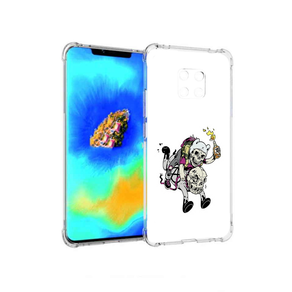 

Чехол MyPads время приключений скелеты для Huawei Mate 20 Pro, Прозрачный, Tocco