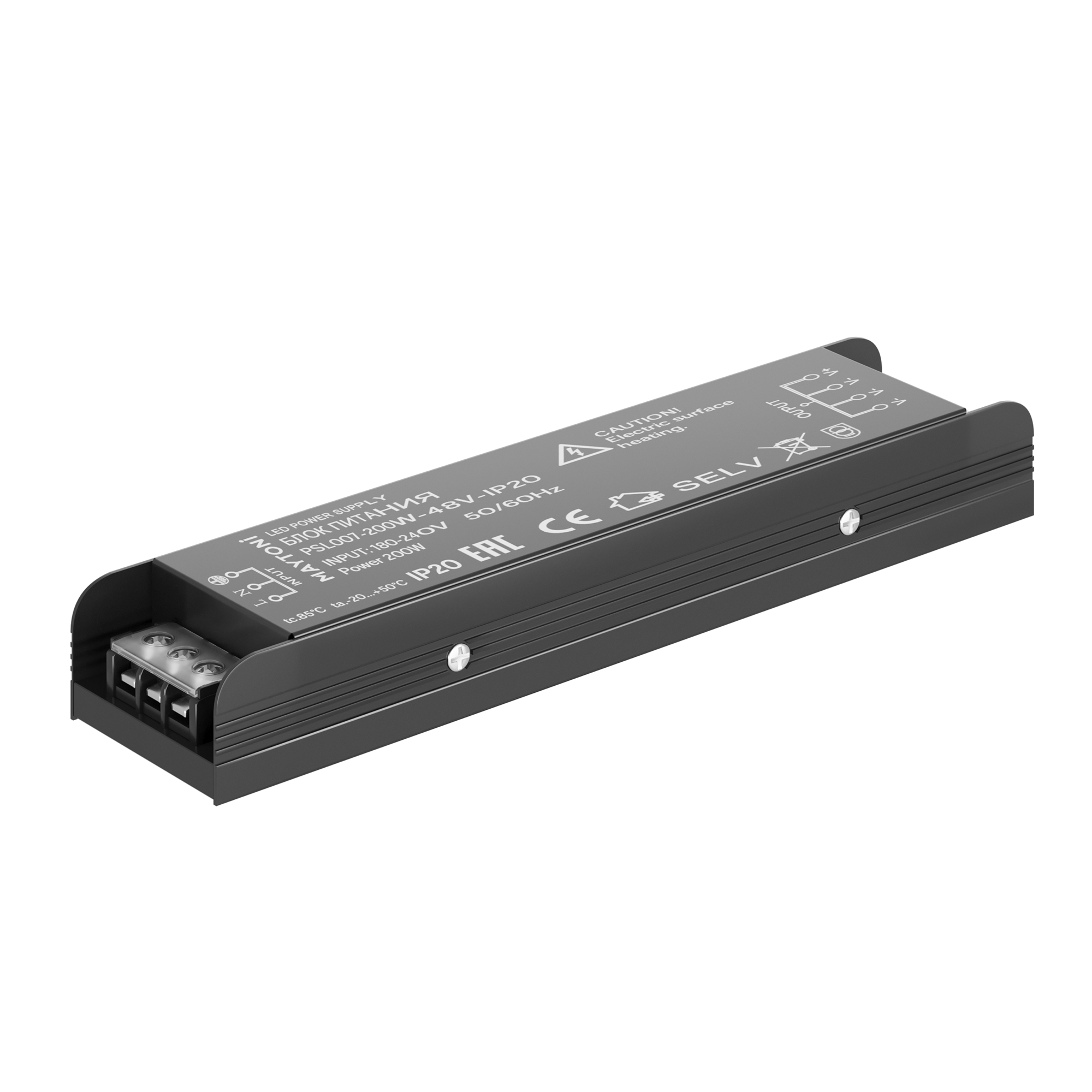 

Блок питания Technical PSL007-200W-48V-IP20, Черный, Maytoni Technical