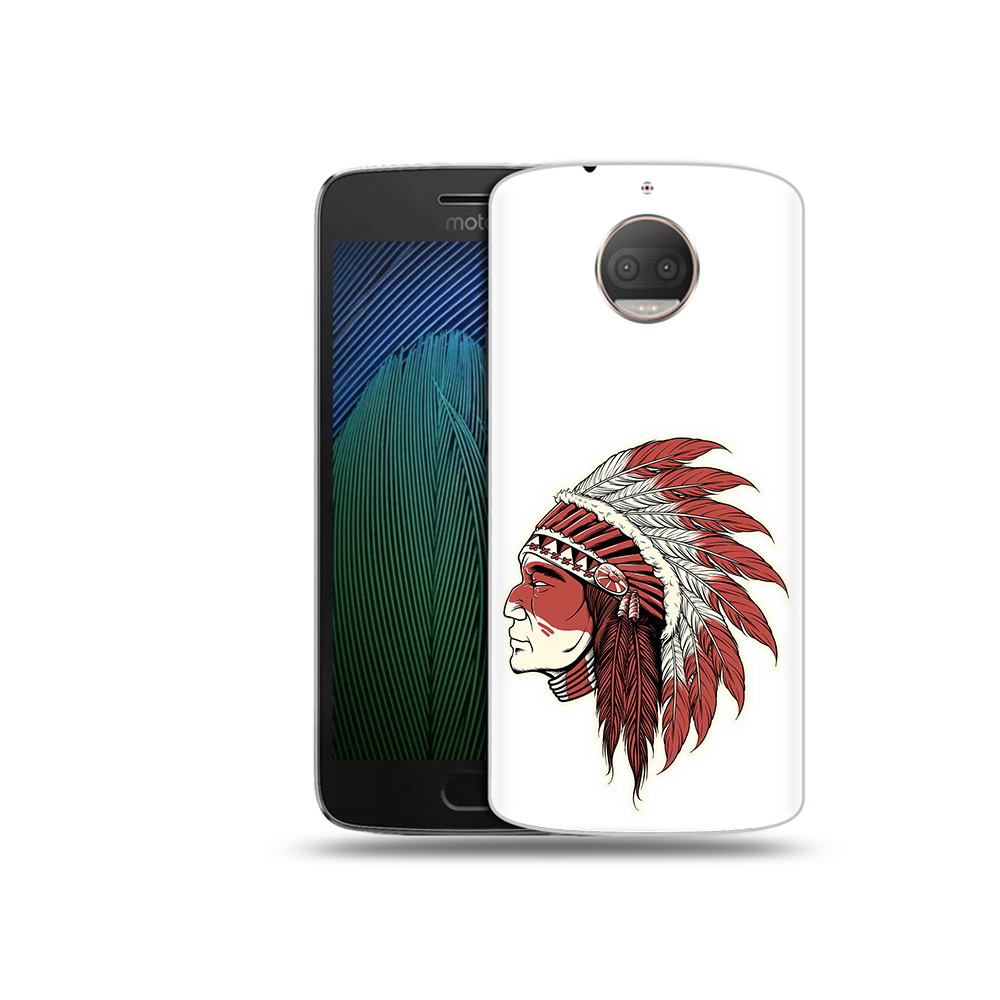 

Чехол MyPads Tocco для Motorola Moto G5S Plus красный индеец (PT75337.377.411), Прозрачный, Tocco