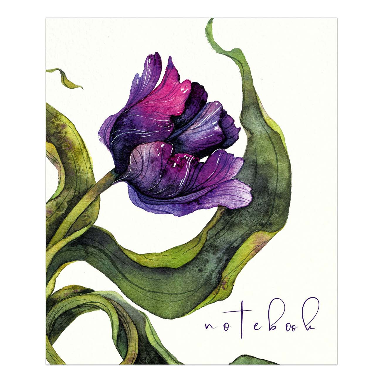 Тетрадь общая Полином Beautiful Tulips 48 листов А5 в клетку в ассортименте
