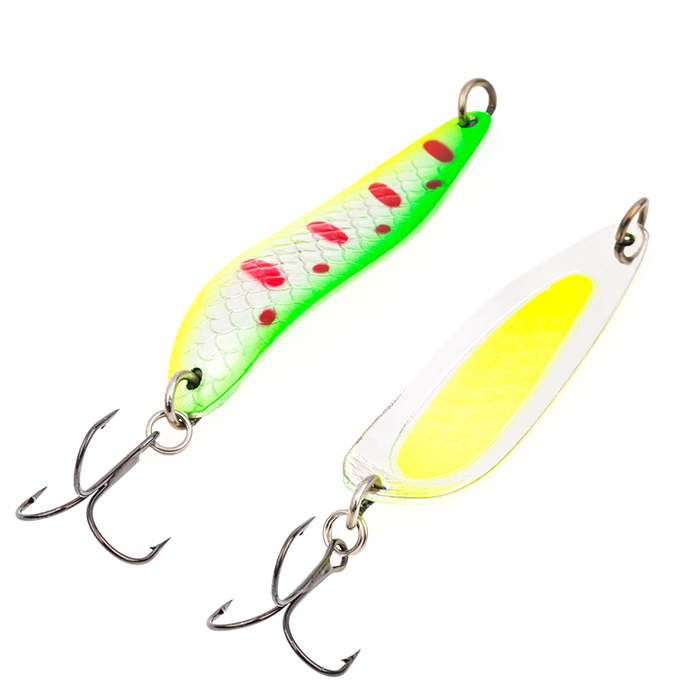 

Блесна колебалка Akara Action Series Viskan 65 18 гр. 9/14 oz. AB117, Желтый;зеленый;серебристый, Viskan