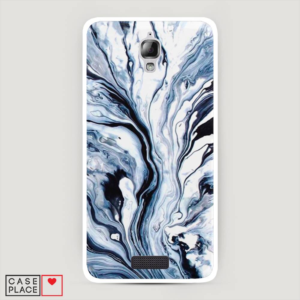 

Чехол Awog на Lenovo S660 / Леново S660 "Голубой минерал мрамор", 110650-3