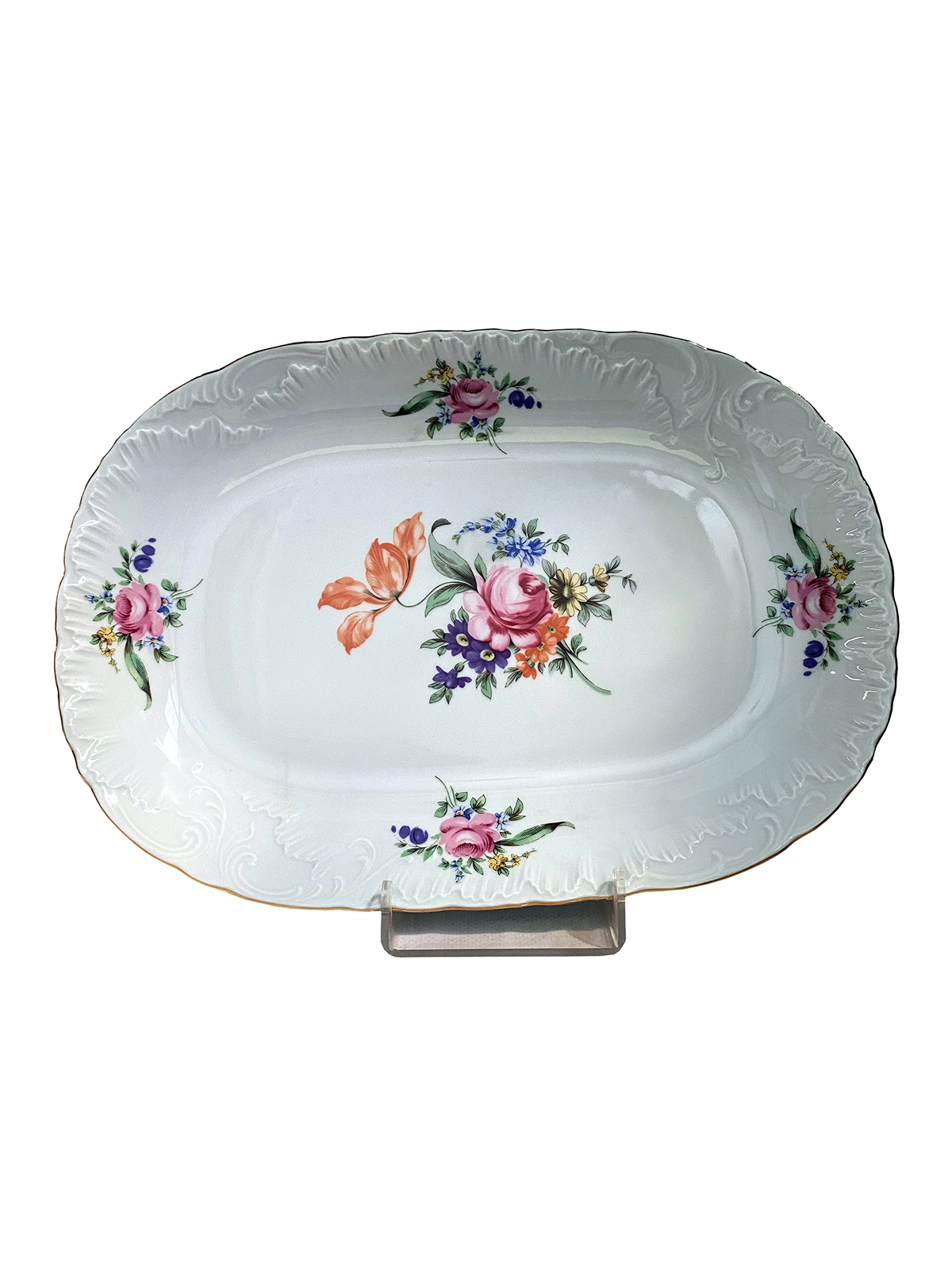 

Блюдо сервировочное Cmielow Rococo фарфоровое 29 см 75239