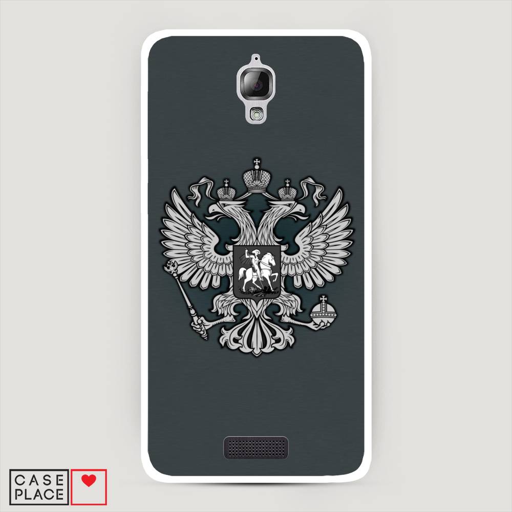 

Чехол Awog на Lenovo S660 / Леново S660 "Герб России серый", 110650-5