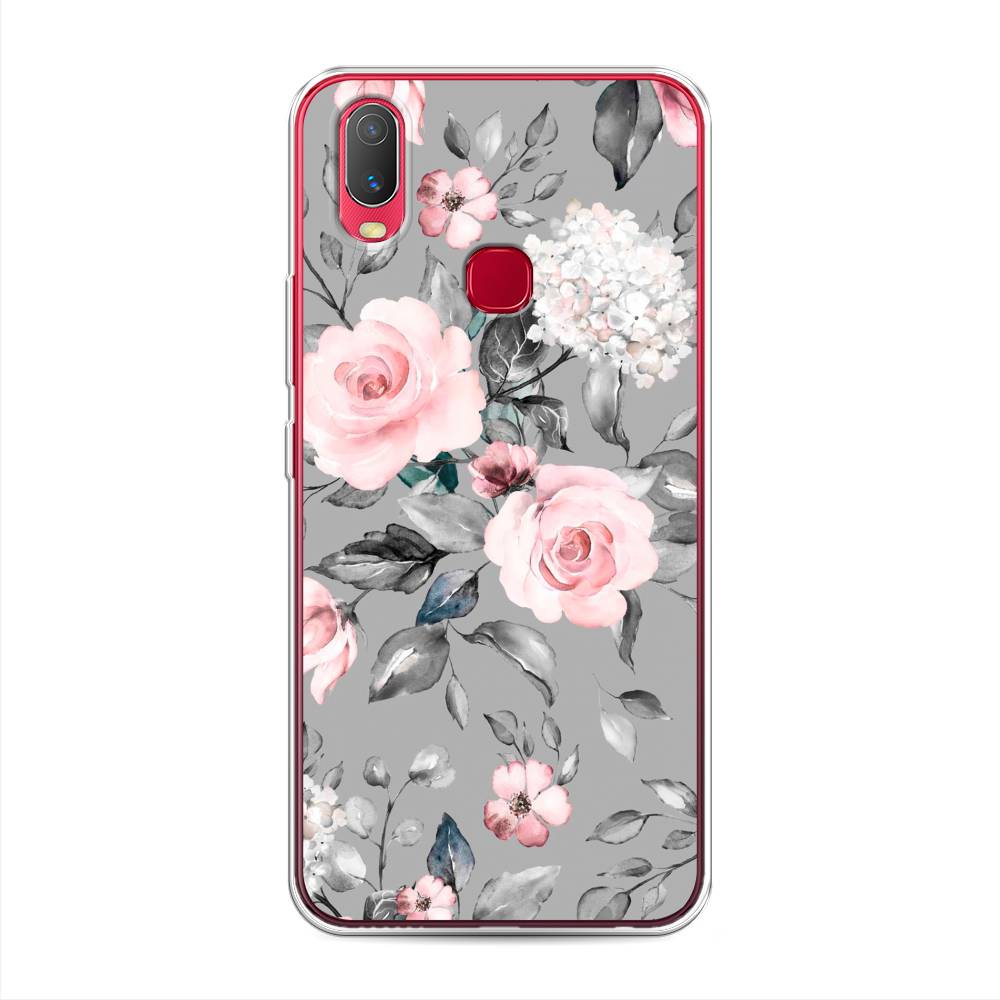 

Чехол Awog "Розы на сером" для Vivo Y11, 261650-8