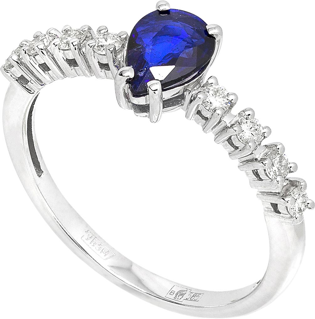 

Кольцо из белого золота с сапфиром и бриллиантом р. 17,5 La Nordica 29-12-7000-07491, 29-12-7000-07491