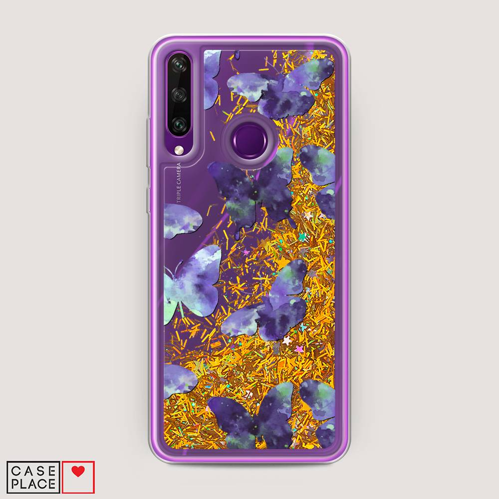 

Чехол Awog на Huawei Y6p "Бабочки отпечатки", Фиолетовый;прозрачный;голубой, 6103290-1