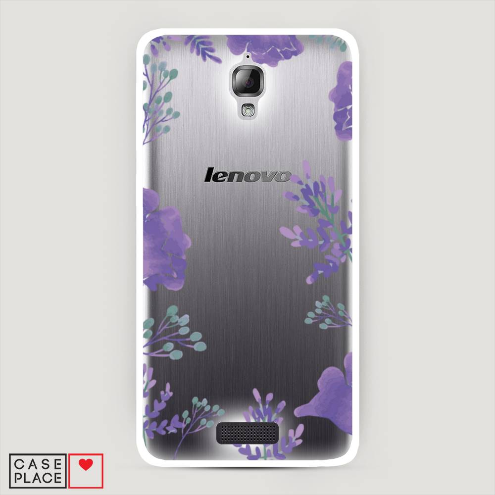 

Чехол Awog на Lenovo S660 / Леново S660 "Сиреневая цветочная рамка", 110650-8