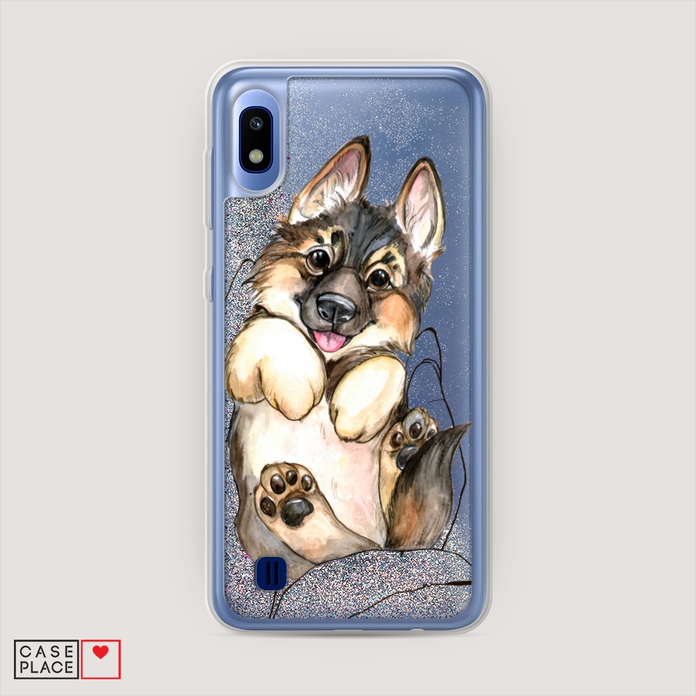 

Чехол Awog на Samsung Galaxy A10 "Овчарка в ладошках", Разноцветный, 27991-1