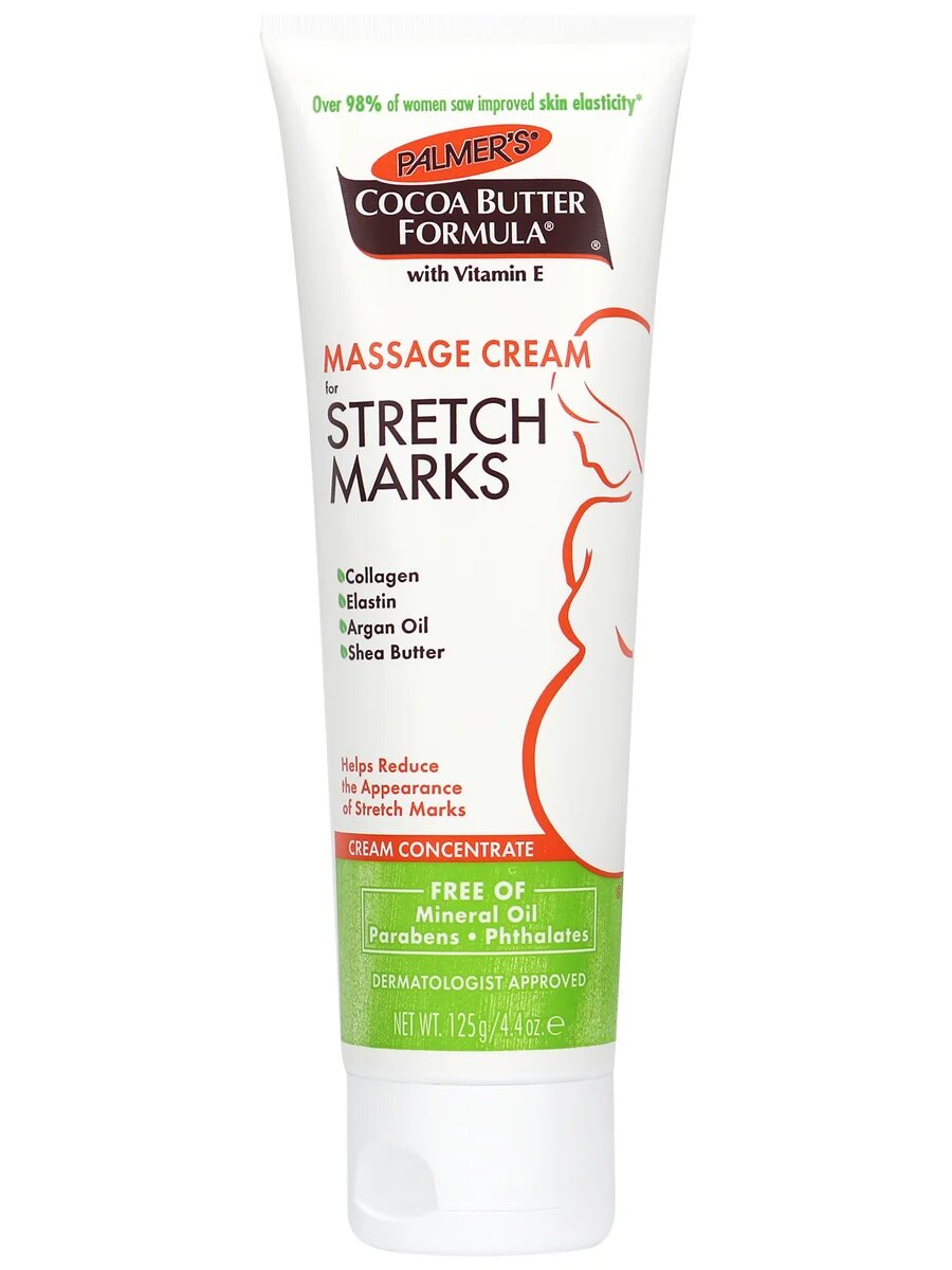 Лосьон для тела Palmers Cocoa Butter Formula Massage против растяжек, 125 мл i heart revolution i heart makeup масло для тела cocoa pebbles