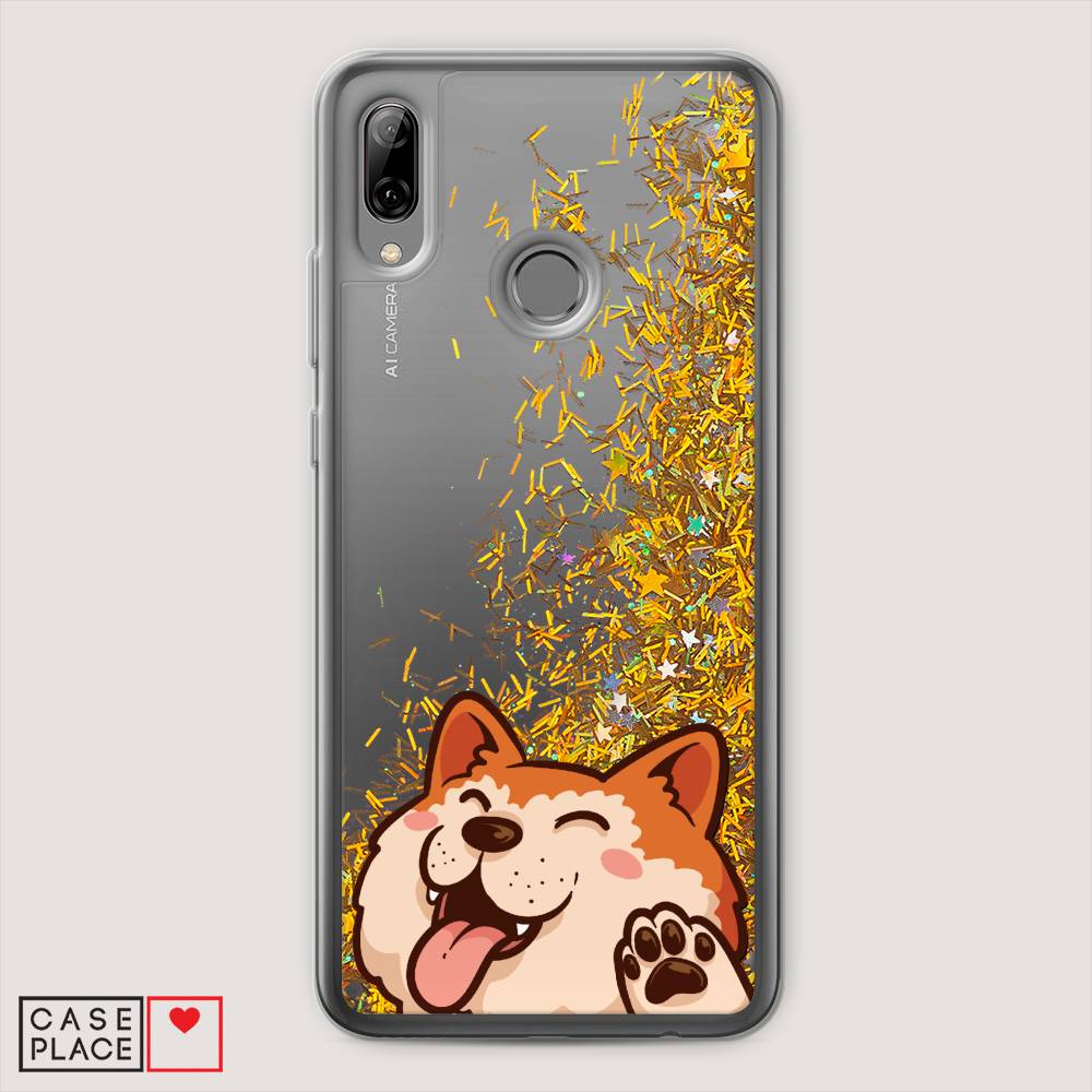 

Чехол Awog на Huawei P Smart 2019 "Акита-ину машет", Оранжевый, 67290-1