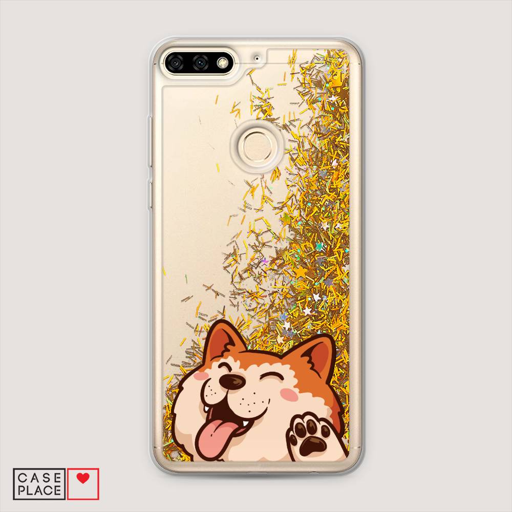 

Чехол Awog на Honor 7C "Акита-ину машет", Оранжевый, 64590-1