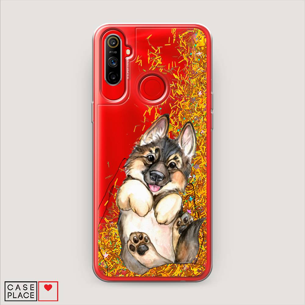 

Чехол Awog на Realme C3 "Овчарка в ладошках", Разноцветный, 253090-1