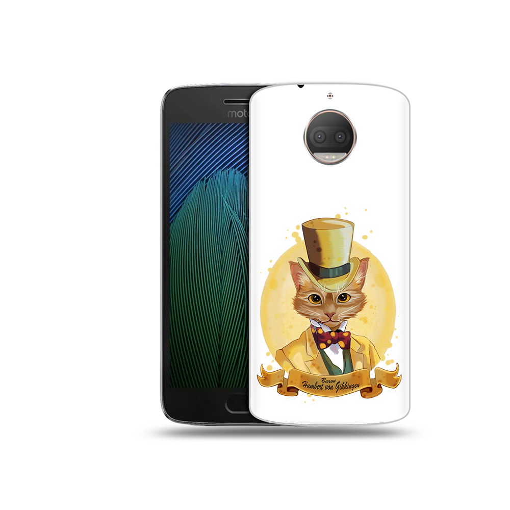 

Чехол MyPads Tocco для Motorola Moto G5S Plus кот юрист (PT75337.377.401), Прозрачный, Tocco