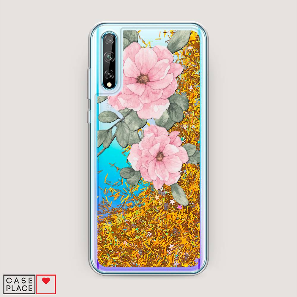 

Чехол Awog на Huawei P Smart S "Акварельные розовые цветы", 6103590-1