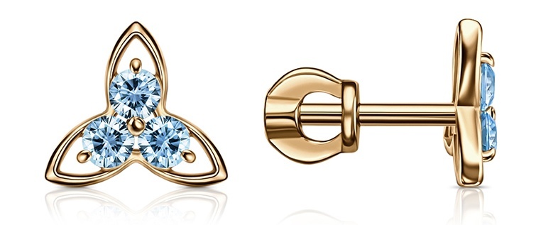 

Серьги из серебра Kari Jewelry 222485, фианит, 222485