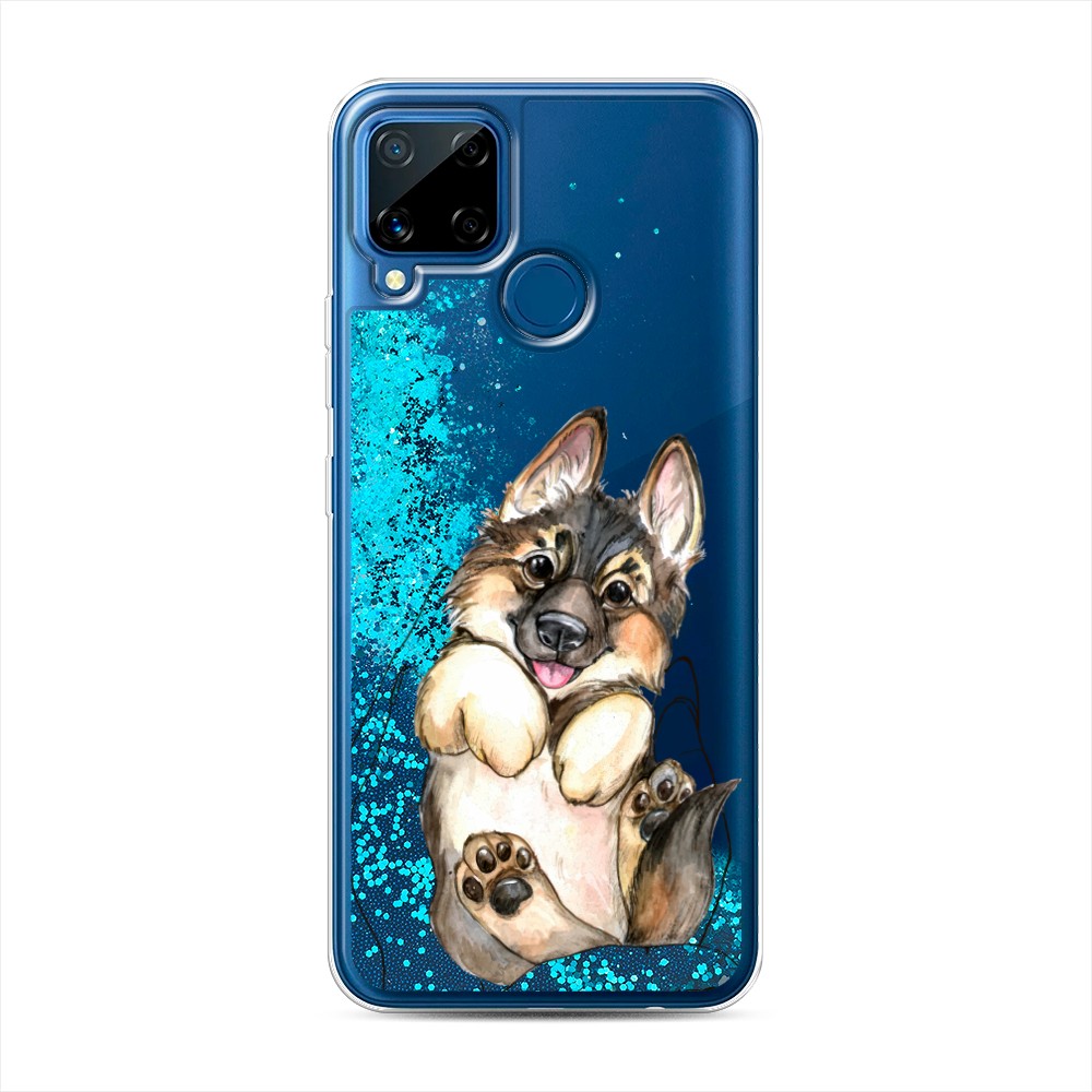 

Чехол Awog на Realme C15 "Овчарка в ладошках", Разноцветный, 255093-1