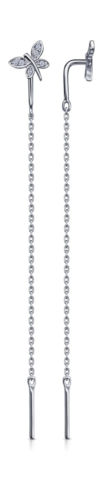 

Серьги из серебра Kari Jewelry 231121, фианит, 231121