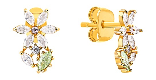 

Серьги из серебра Kari Jewelry 213627, фианит, 213627