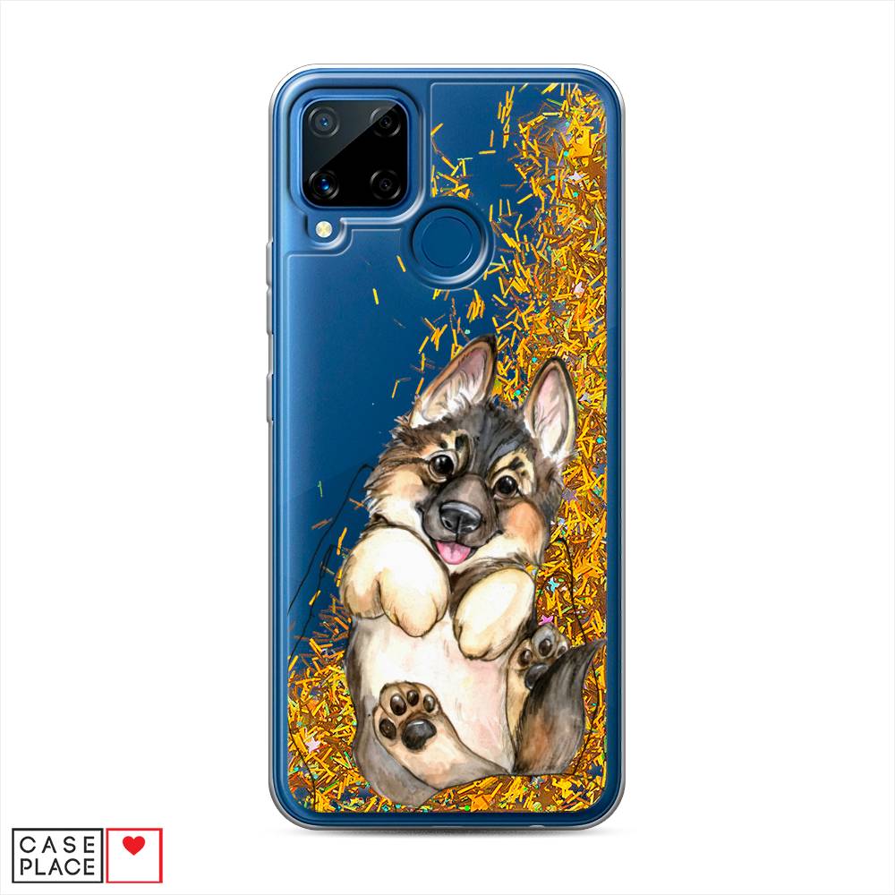 

Чехол Awog на Realme C15 "Овчарка в ладошках", Разноцветный, 255090-1