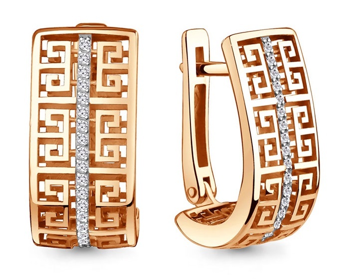 

Серьги из золота Kari Jewelry 231813, фианит, 231813