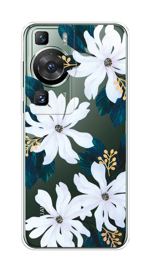 

Чехол на Huawei P60/P60 Pro "Delilah Flower", Зеленый;белый, 6121150-1