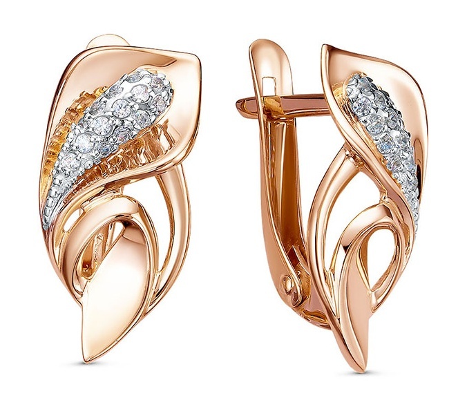 

Серьги из золота Kari Jewelry 231744, фианит, 231744