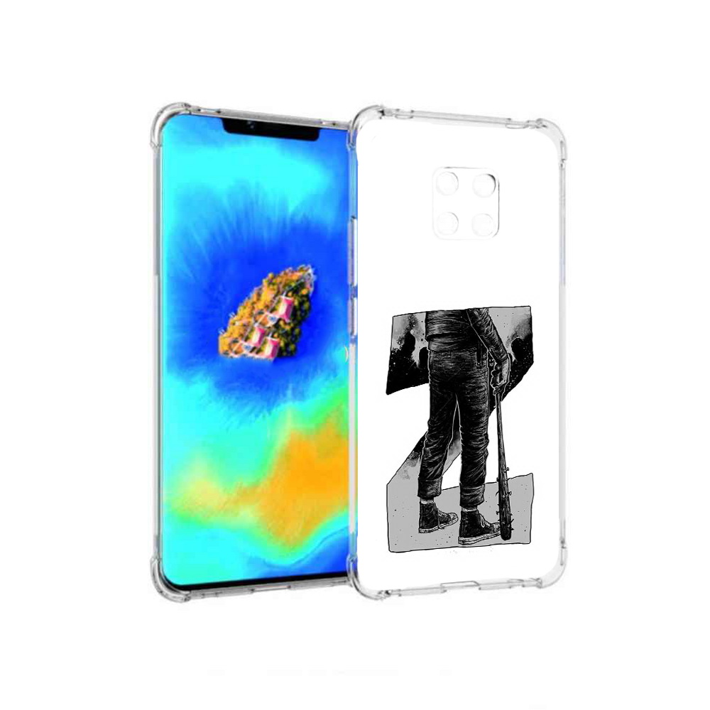 

Чехол MyPads воин черно белый для Huawei Mate 20 Pro, Tocco