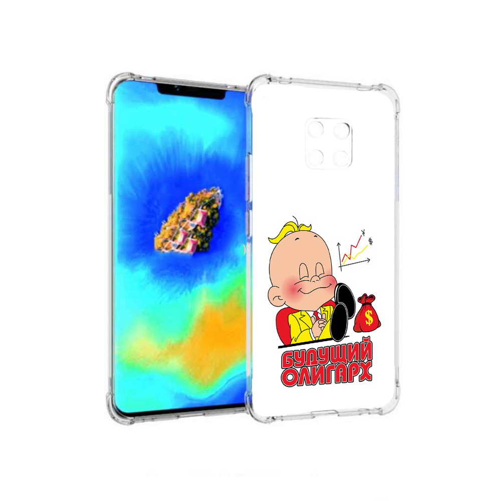 Чехол MyPads Будущий олигарх для Huawei Mate 20 Pro